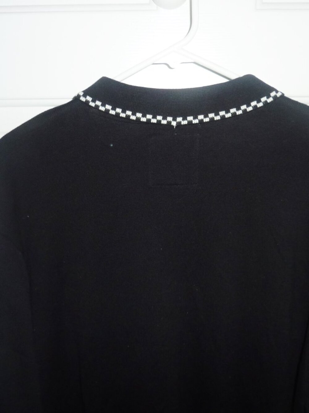 NWT Men's Vans Off The Wall Baldwin SS Sweater Polo White Check Accents XL - Picture 7 of 9